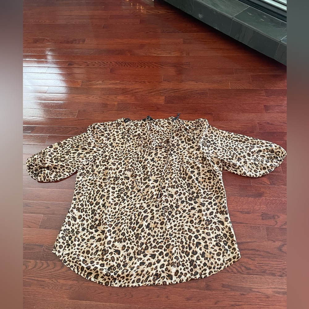 Women’s Plus Size Animal Print Blouse (size 22W)
